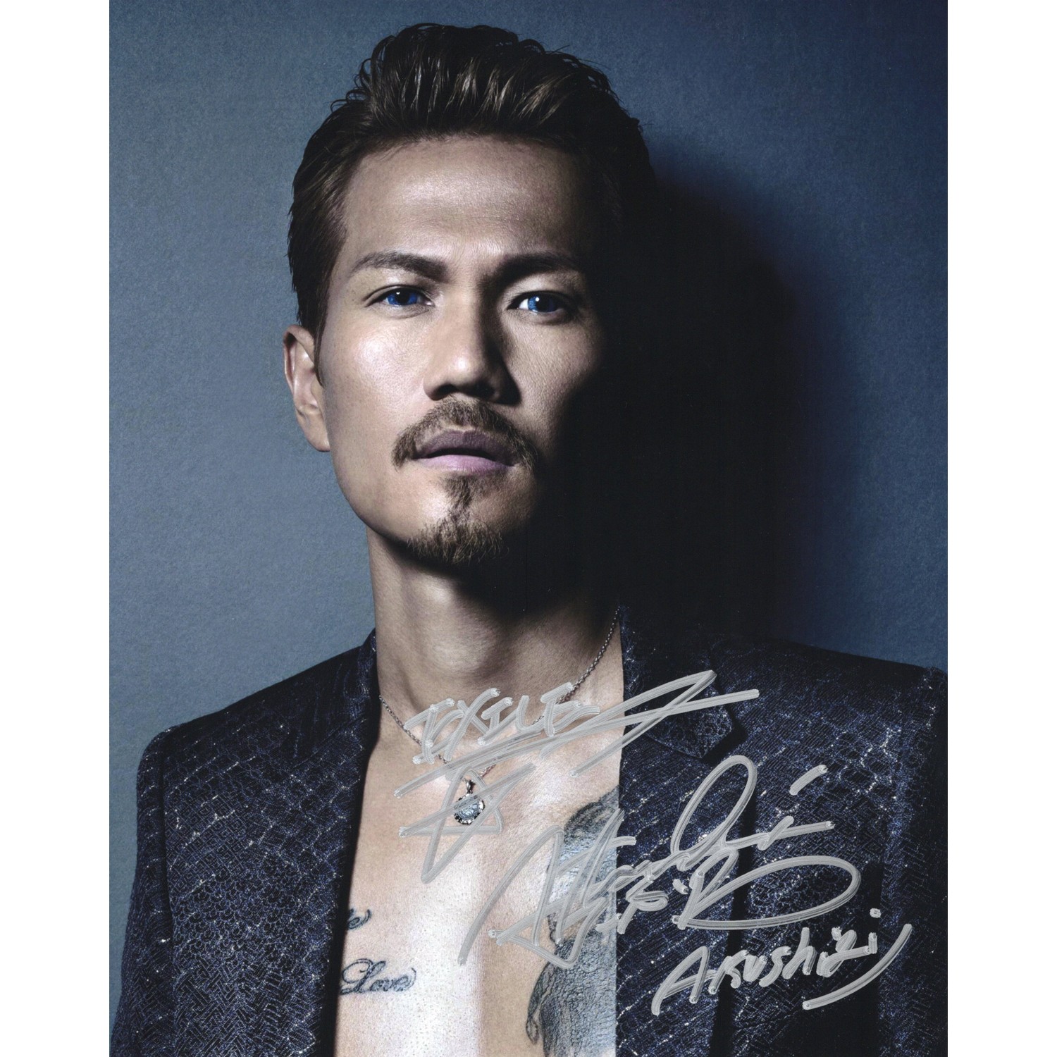 EXILE ATSUSHI 実着用 シープスキンジャケット Pure 佐藤篤志 佐藤篤志直筆サイン入り写真当選書付